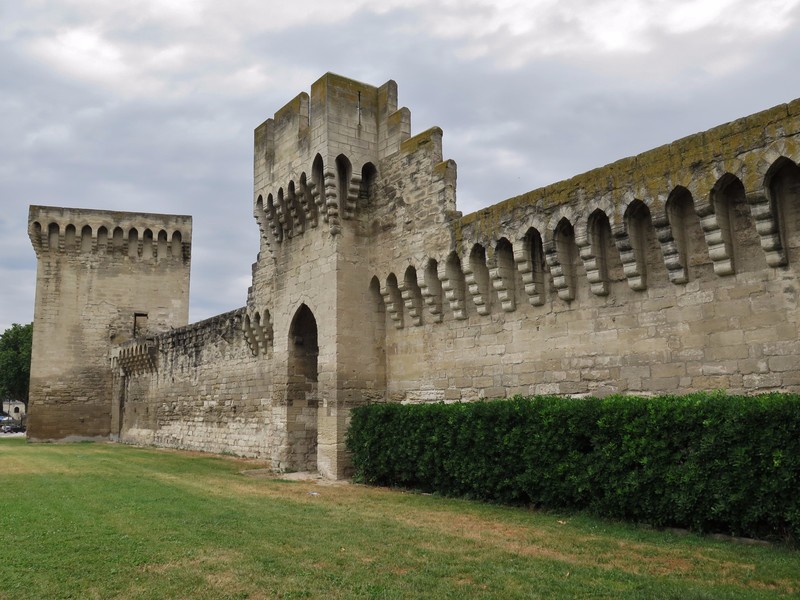 Original city wall surrounding old Avignon