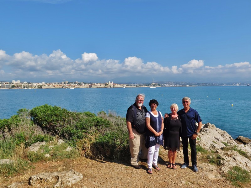 Dave, Sylvia, Chris, Roger in Antibes