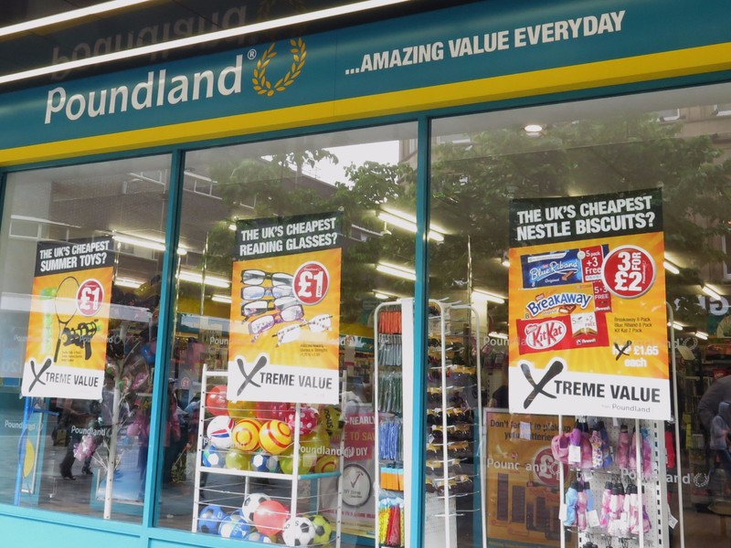 "Poundland" instead of Dollar Store