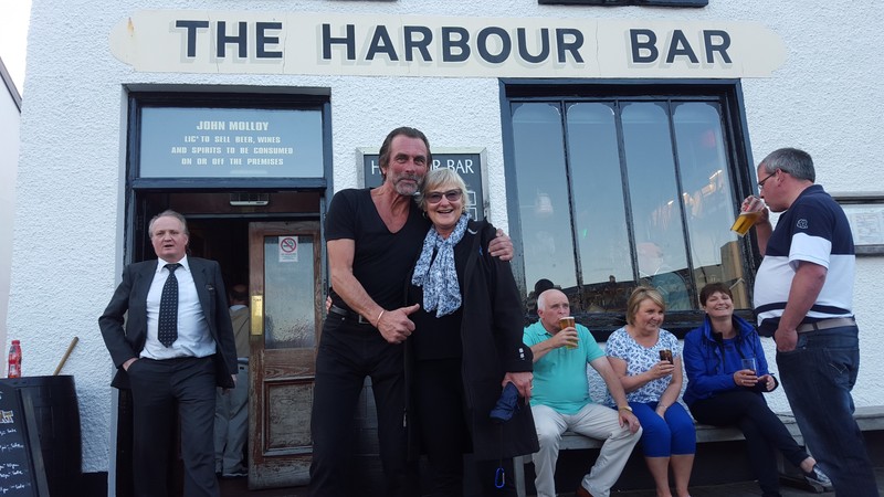 Chris and Willie Gregg, proprietor of Habour Bar