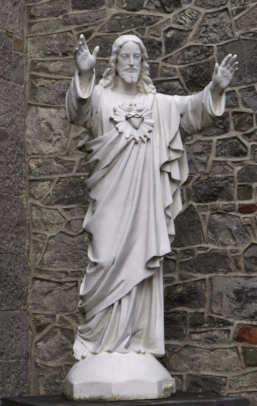 Alabaster statue found in a wall at the Black Abbey