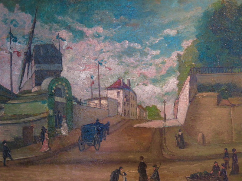 Painting of Montmartre late 19th century