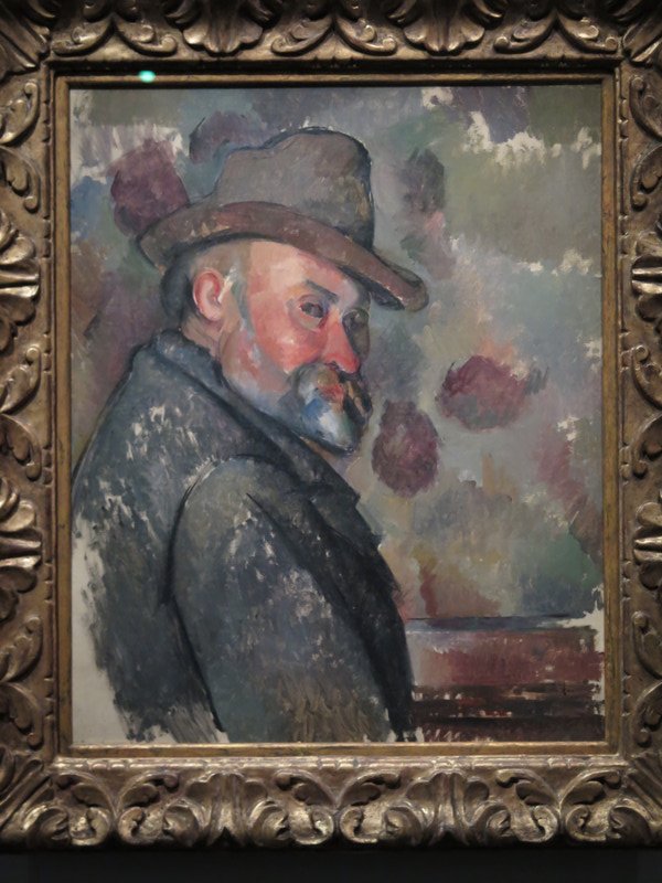 Cézanne coiffé d'un chapeau mou 