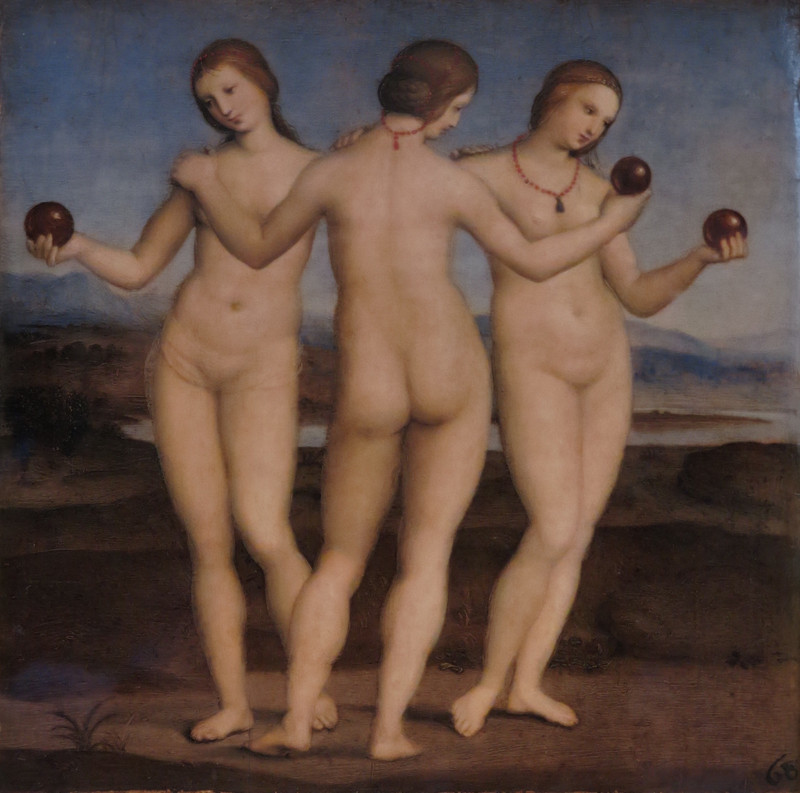 Three Graces, by Raphael
