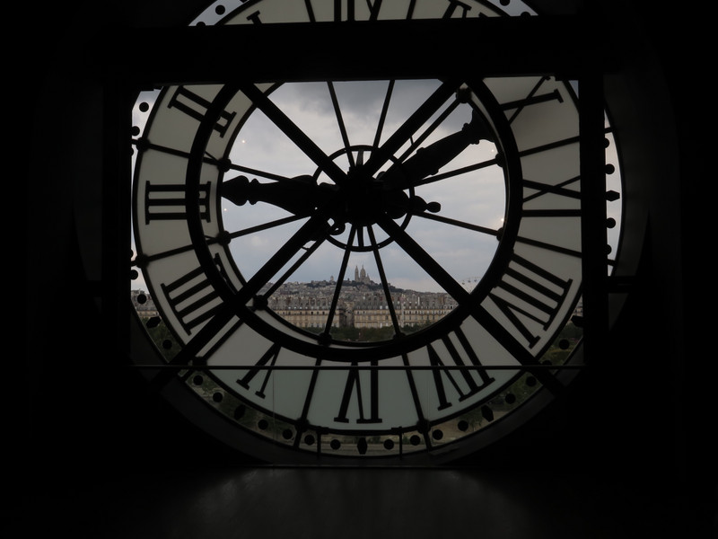 Looking out through the clock Musée d'Orsay