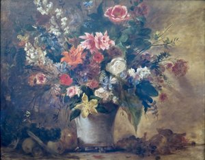 Delacroix- Still Life With Flowers, 1834