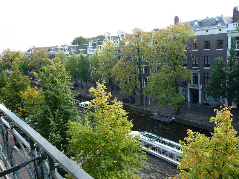 View of Heregracht from our Hotel Room