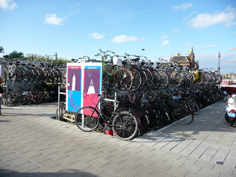 Bikes at Delft Station
