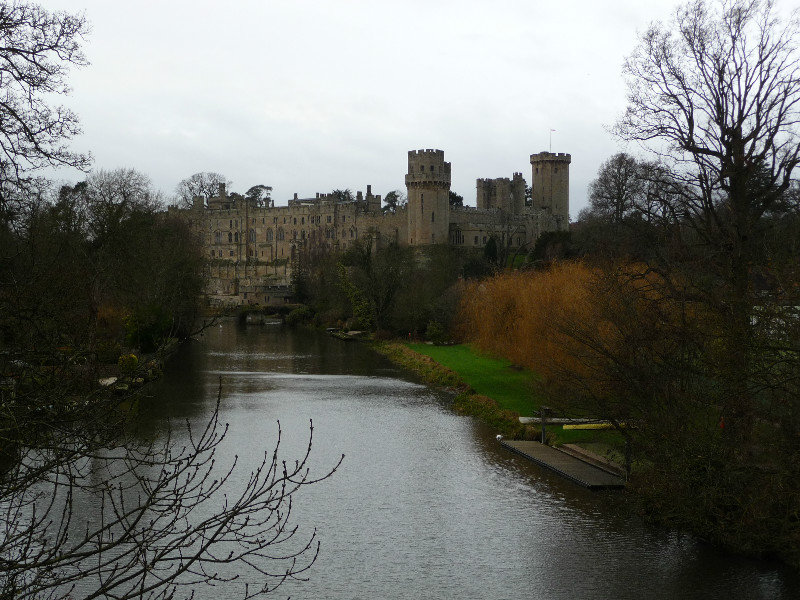 Warwick Castle from a Bridge on the River
