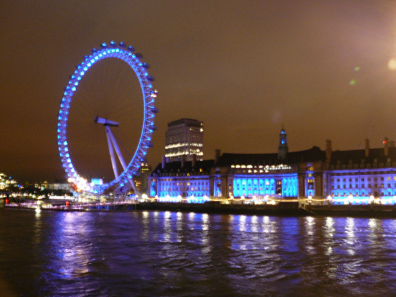 The Eye and County Hall by Night