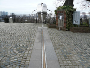 The Prime Meridien at Greenwich Observatory