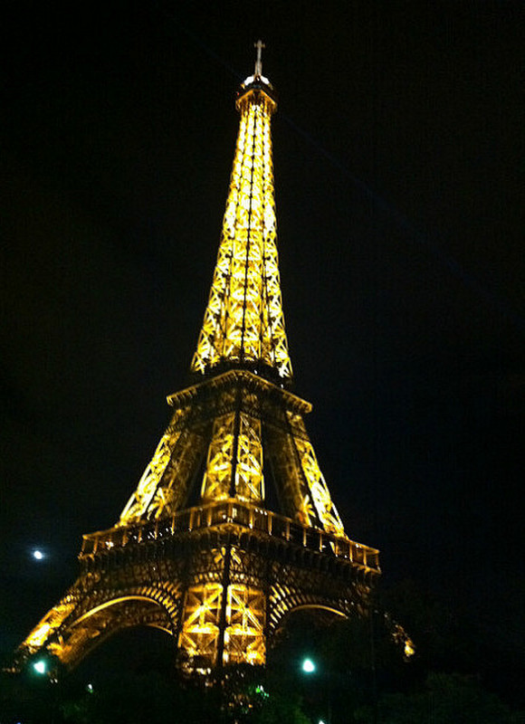 Eiffel Tower Sparkling at Night