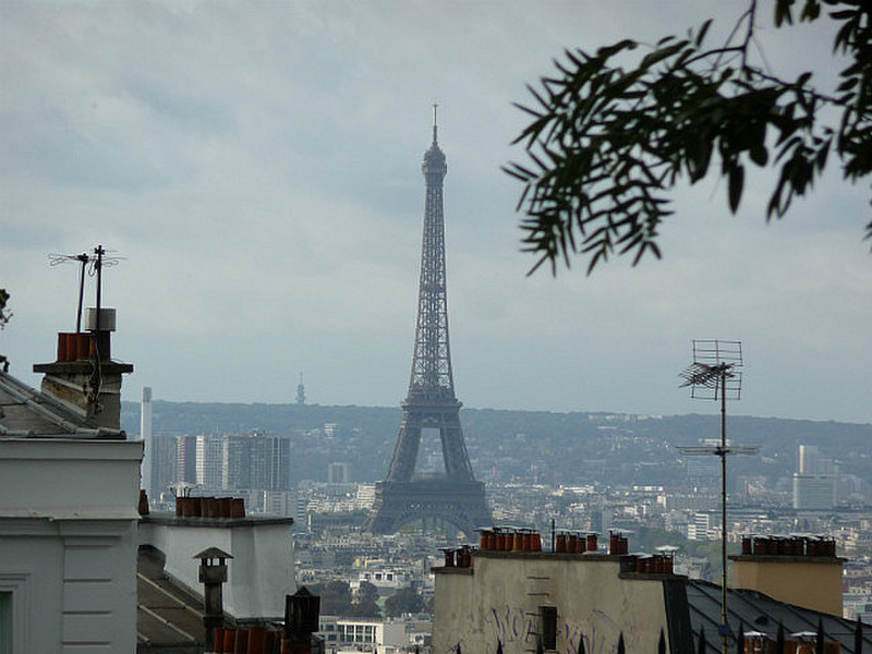 Eiffel Tower from Montmartre