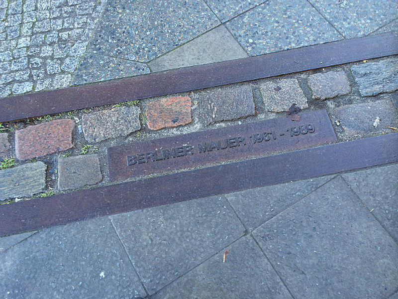 The Line of the Berlin Wall