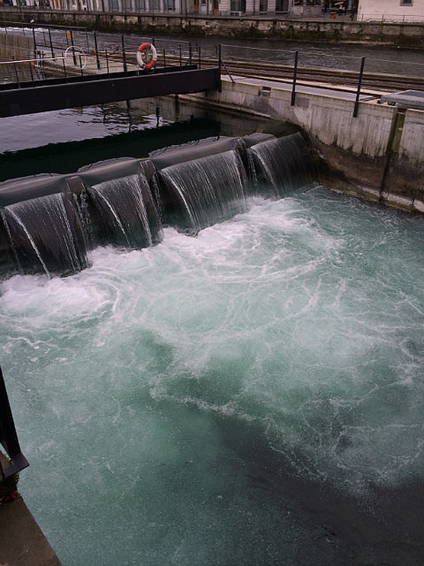 A Lock on the River Reuss