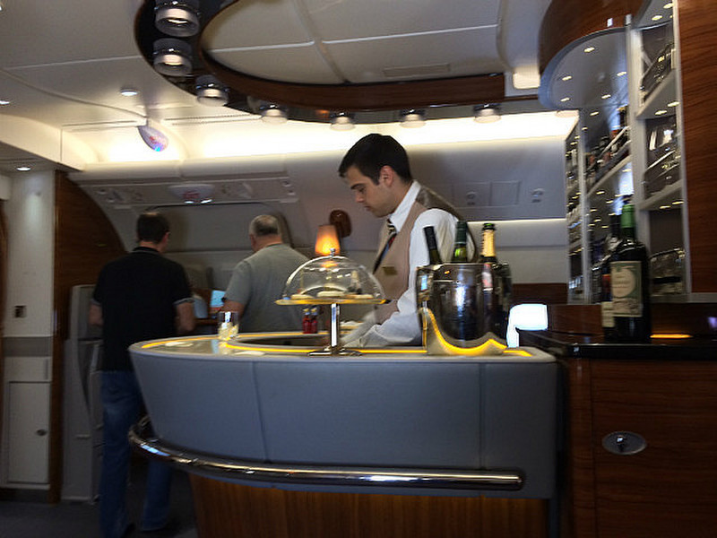 Business Class Bar on Emirates A380