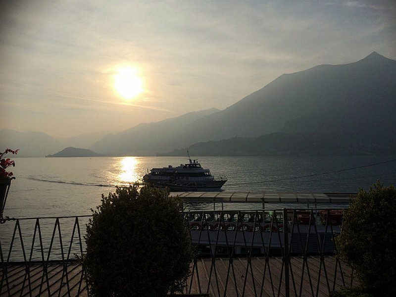 Sunset over Lake Como from our Terrace