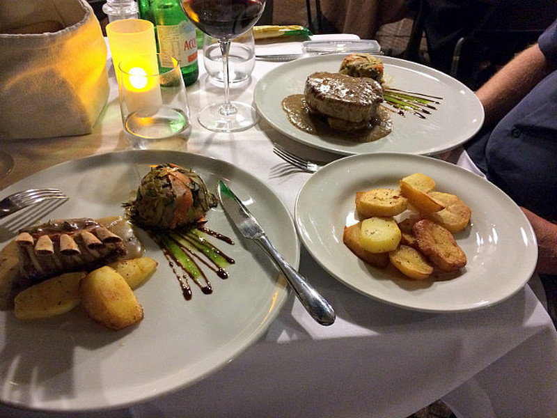 Lamb and Steak at Terazza Metropole