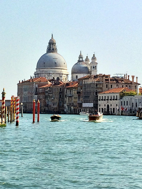 Santa Maria della Salute Venice from water taxi