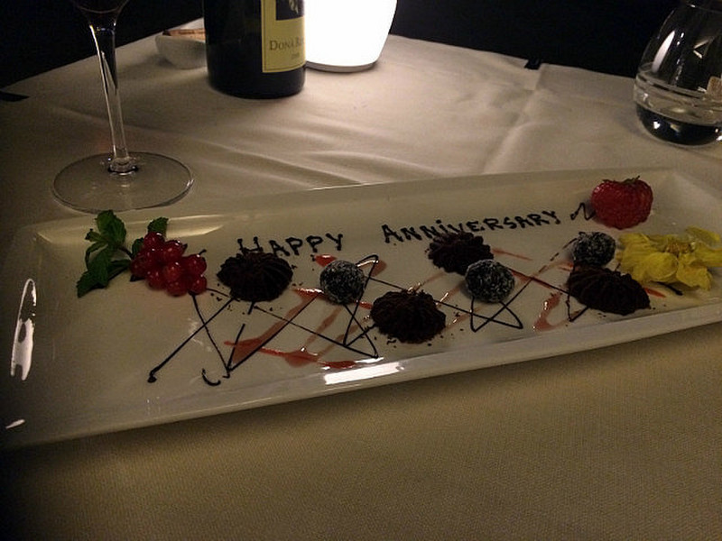 Complimentary Dessert at Ristorante Riviera