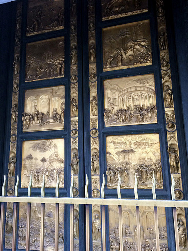 The copy of Ghiberti&#39;s Gates of Paradise