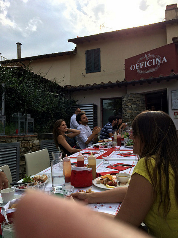 Long Shared Table at Dario the Butcher in Panzano