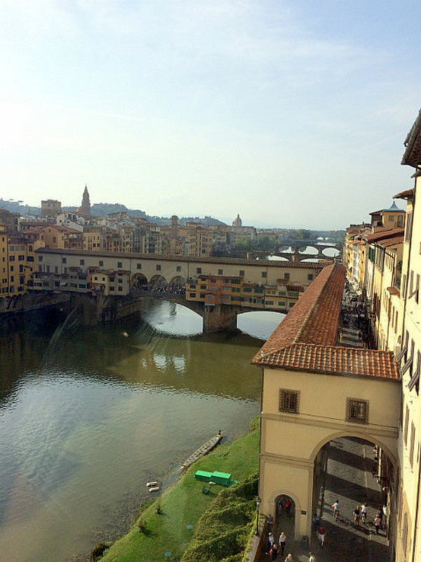 The Arno from the Uffizi Gallery