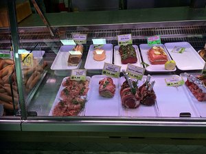 Display of meat in Mercato Centrale
