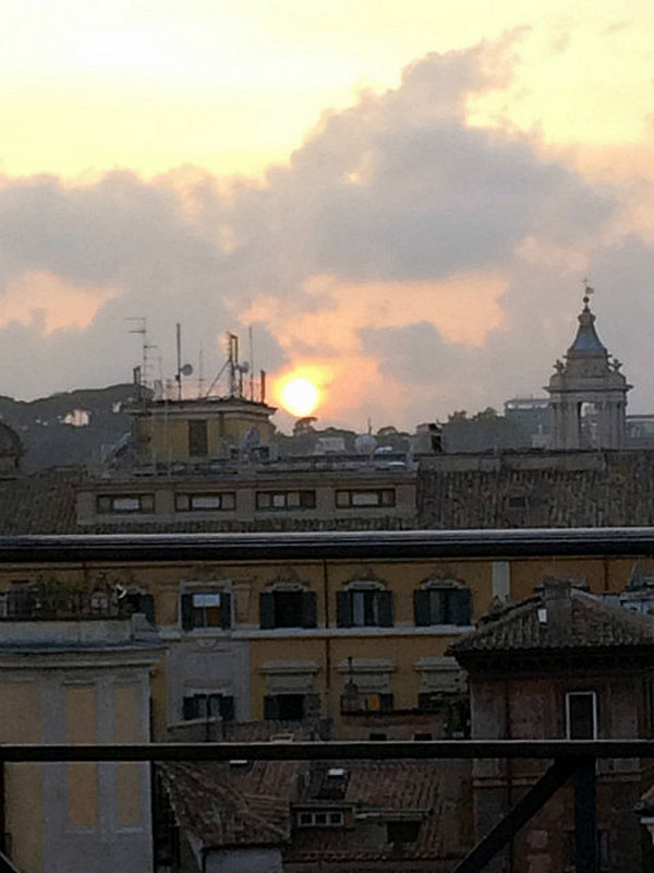 Sunset over Vatican from Roof Top Bar