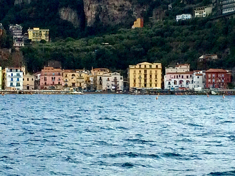 View of Sorrento from Capri Jetboat