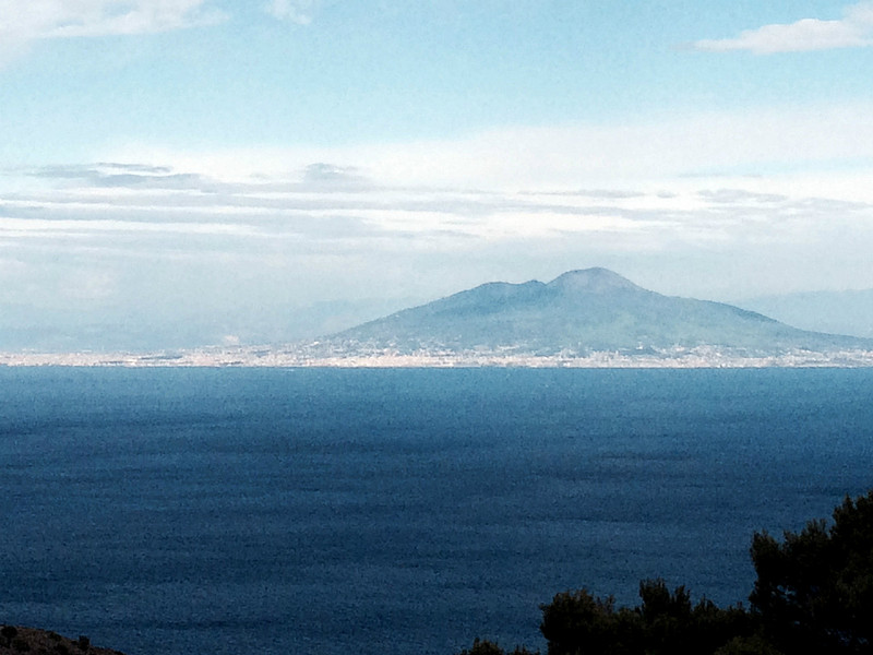 Mt Vesuvius from Capri