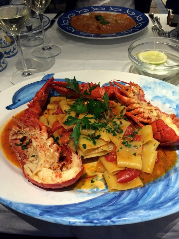 Pasta with Lobster at Delfino&#39;s Sorrento