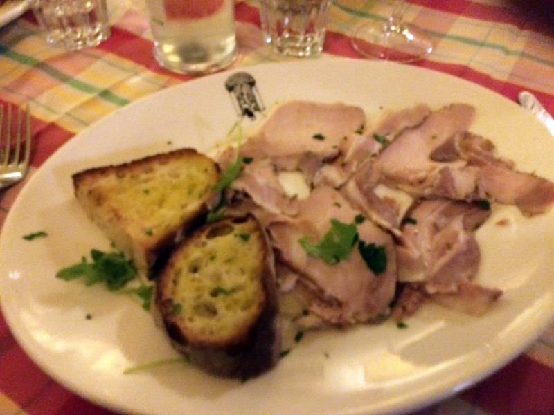Porchetta with Garlic Bread