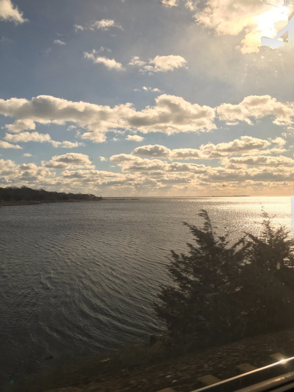 Lake View from The Train on the Way to New York