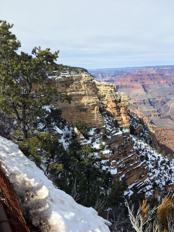 The Grand Canyon in the Snow