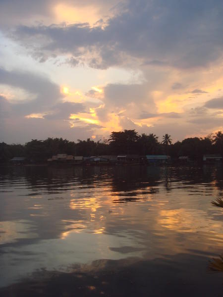 sunset over the river Kwai