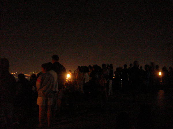 gathering at the top of the hill
