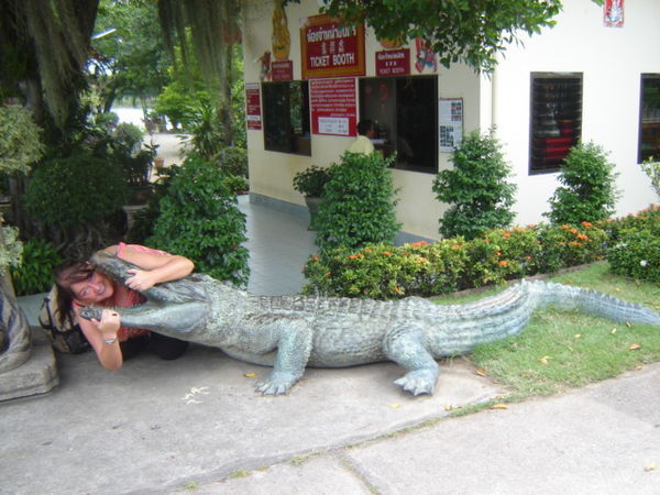 me & a crocodile