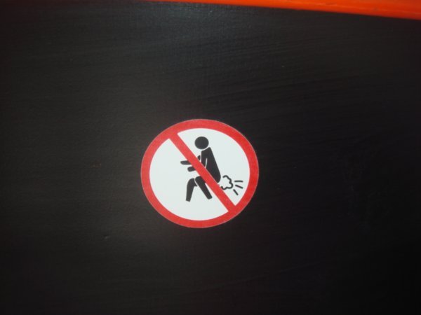 No farting in my cab!