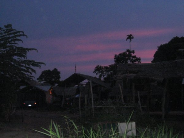 The village at sunset