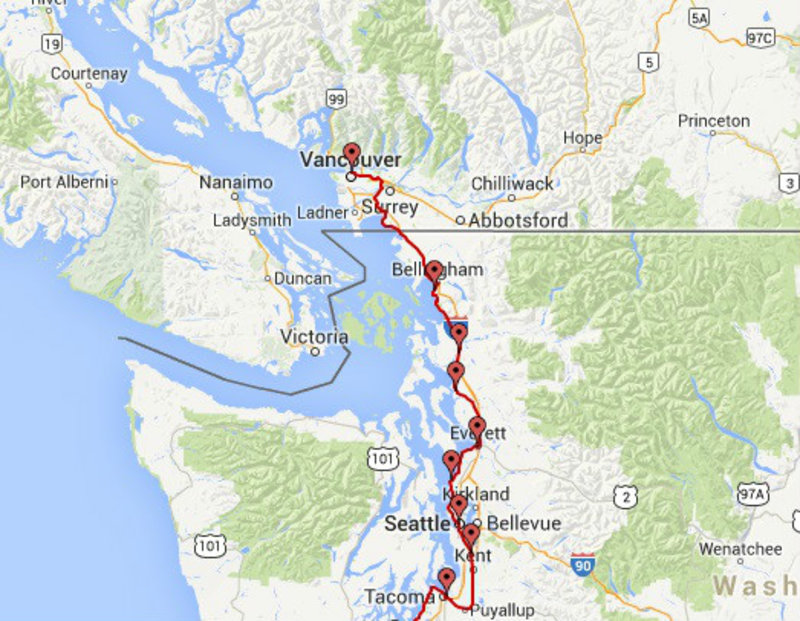 vancouver to seattle road trip itinerary
