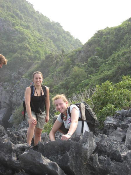 Climbing on Monkey Island