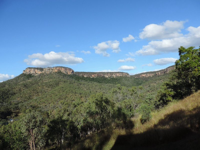 Ranges in distance from the Cania Dam lookout