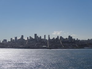 From Alcatraz looking at San Fransisco