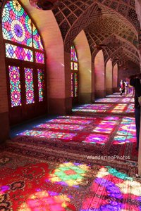 Sunlight through the stained glass - Pink Mosque Shiraz
