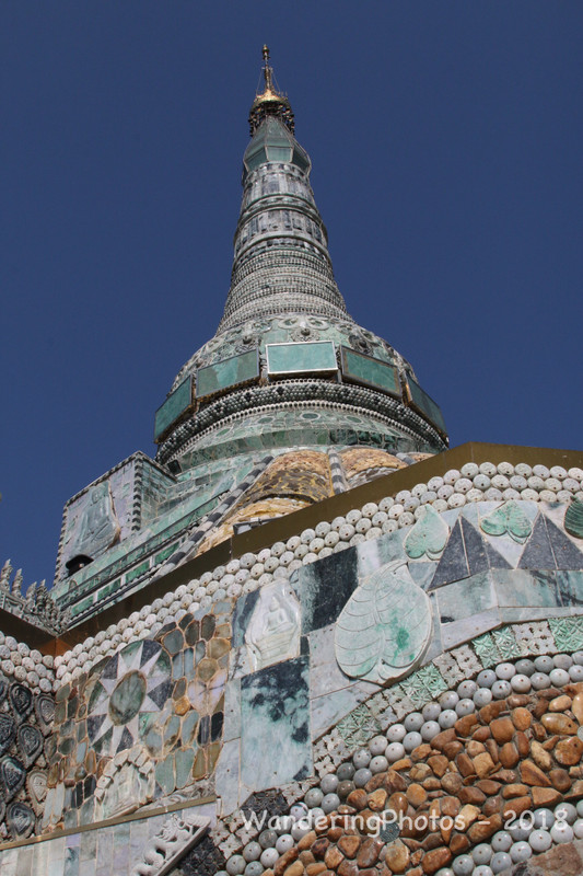 Close-up Jade Stupa
