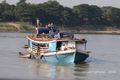 Boat activity on the Ayeyarwady River