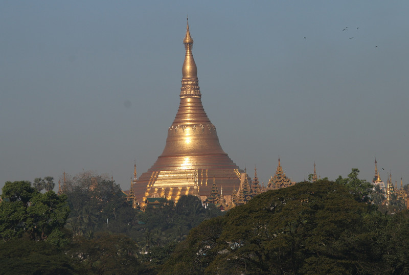 Across to the Shwedagon Pagoda - Yangon