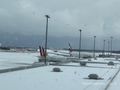 Snowy Newcastle Airport