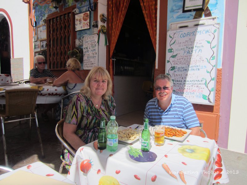 WanderingAlison&Peter enjoy a pasta at La Cucina